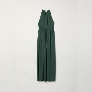 NWT Sleeveless Dark Green Maxi Dress